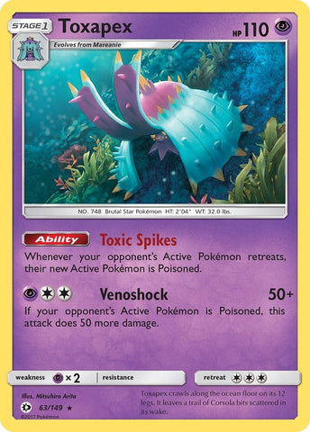 Image for Toxapex (63/149) - Pokemon