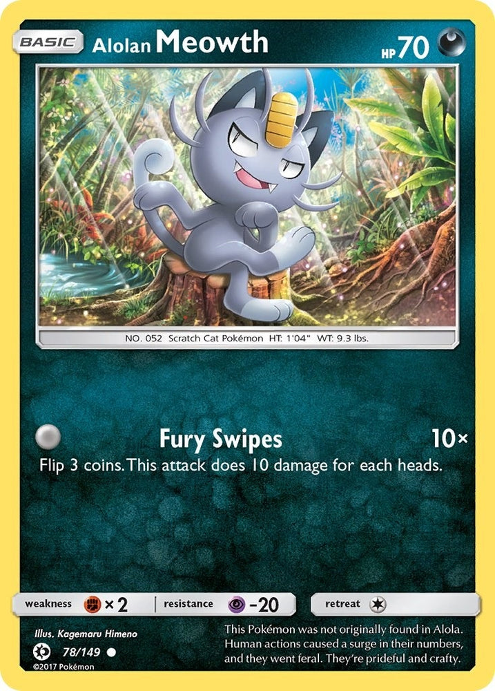 Image for Alolan Meowth (78/149) [SM Base Set]