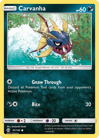 Image for Carvanha (81/149) [SM Base Set]