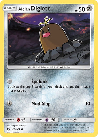 Image for Alolan Diglett (86/149) [SM Base Set]