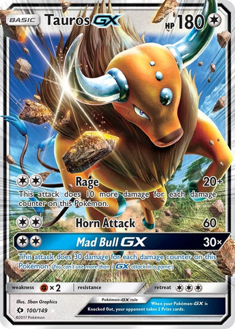 Image for Tauros GX (100/149) - Pokemon