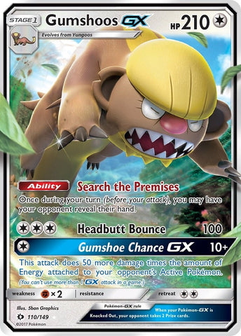 Image for Gumshoos GX (110/149) [SM Base Set]