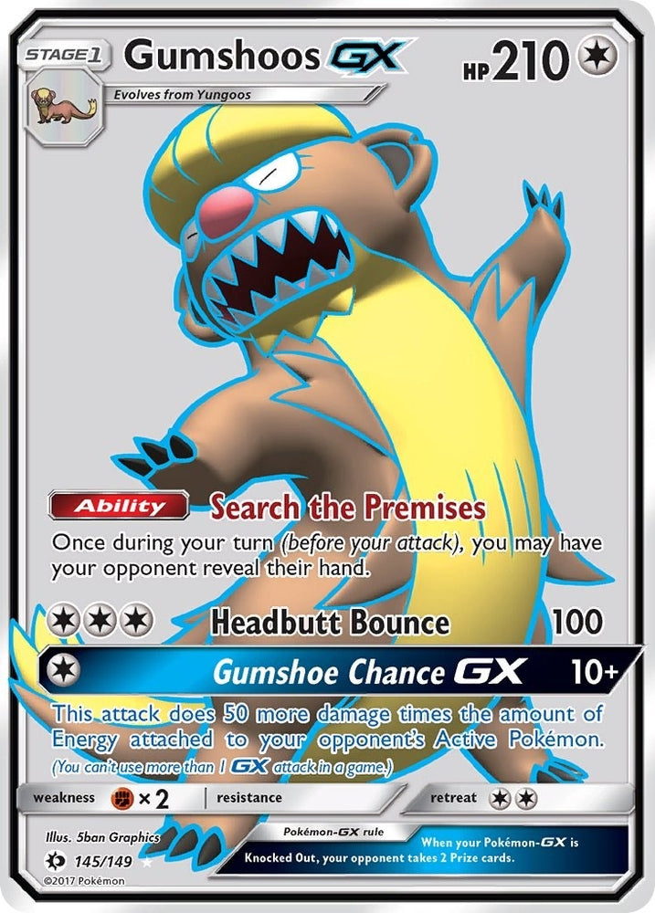 Image for Gumshoos GX (Full Art) (145/149) [SM Base Set]