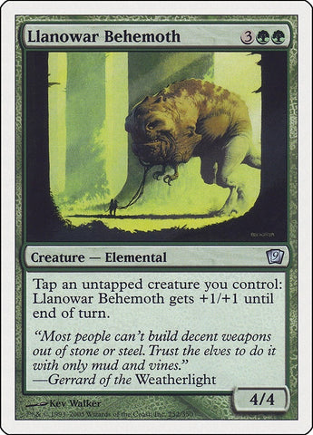 Image for Llanowar Behemoth (252) (9ED)