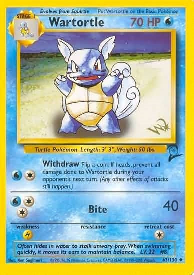 Image for Wartortle [W Stamped] (063/130) [WoTC Promo]