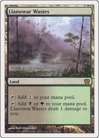 Image for Llanowar Wastes (322) (9ED)
