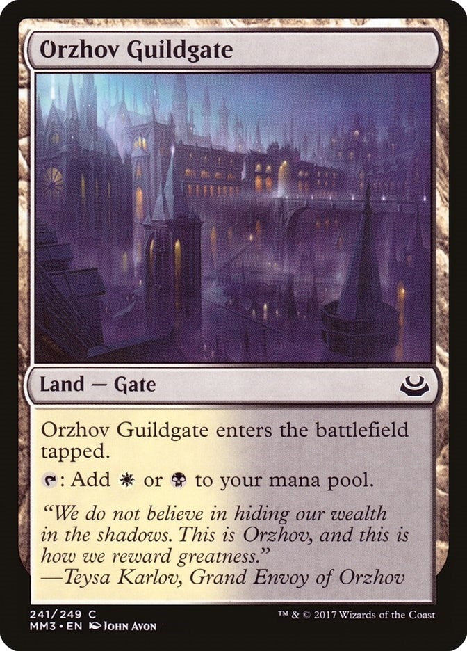 Image for Orzhov Guildgate (241) [Modern Masters 2017]
