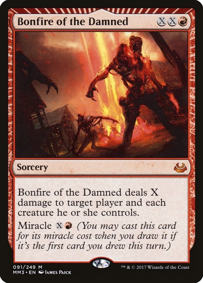 Image for Bonfire of the Damned (91) [Modern Masters 2017]