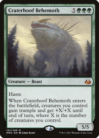 Image for Craterhoof Behemoth (122) [Modern Masters 2017]