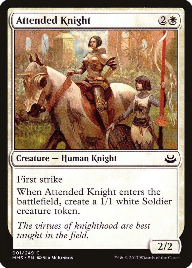 Image for Attended Knight (1) [Modern Masters 2017]