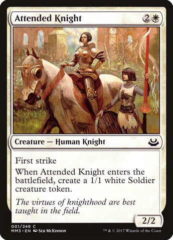 Image for Attended Knight (1) [Modern Masters 2017]
