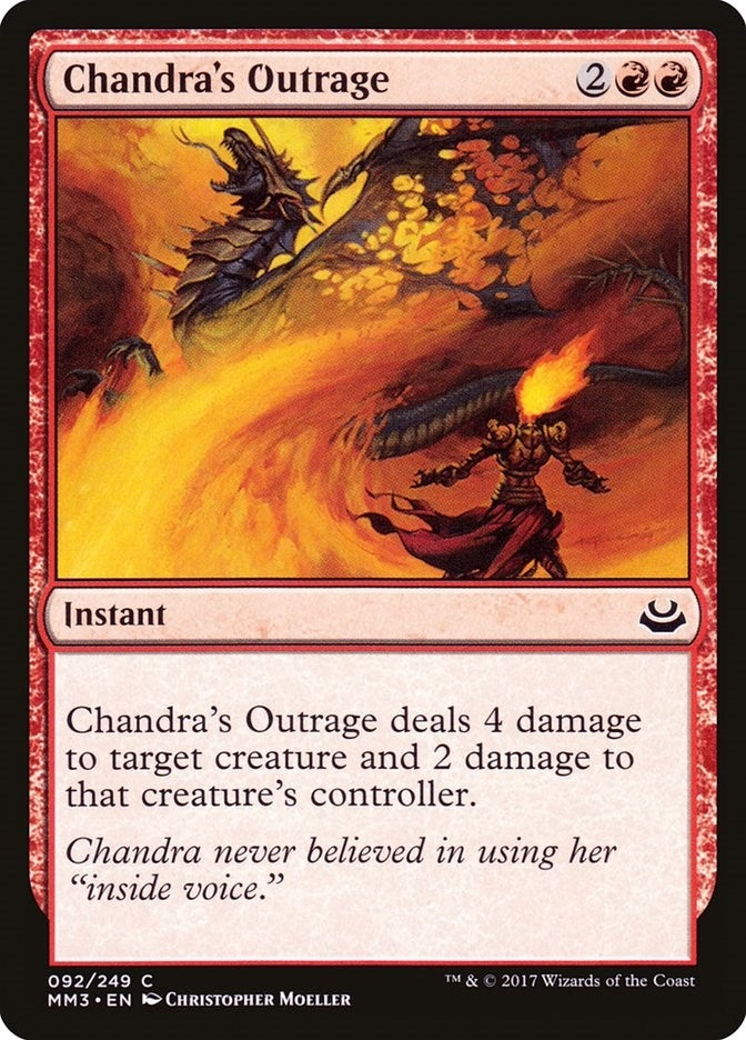 Image for Chandra's Outrage (92) [Modern Masters 2017]