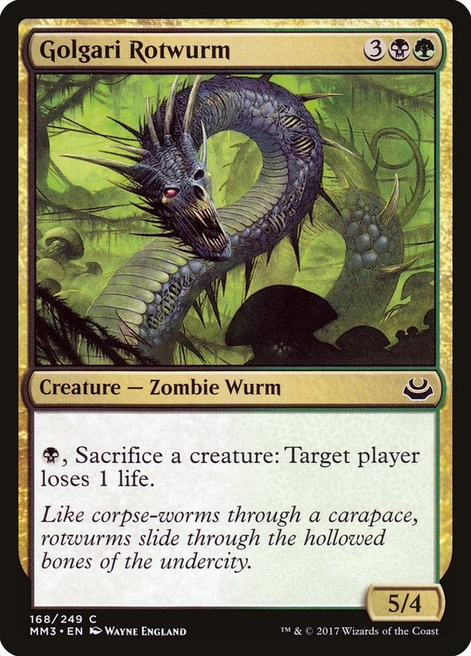 Image for Golgari Rotwurm (168) [Modern Masters 2017]