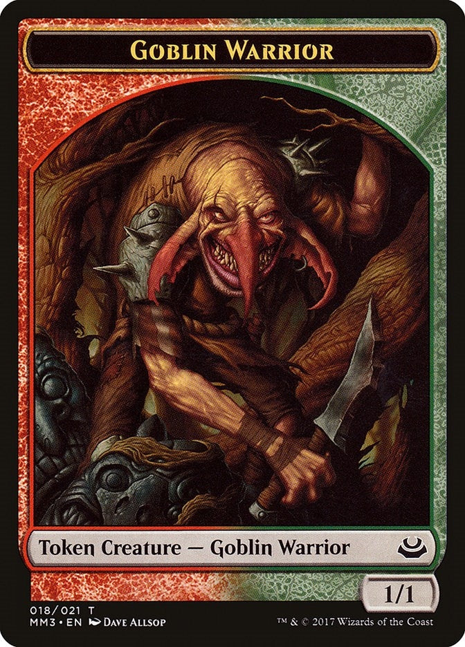 Image for Goblin Warrior Token (18) [Modern Masters 2017]