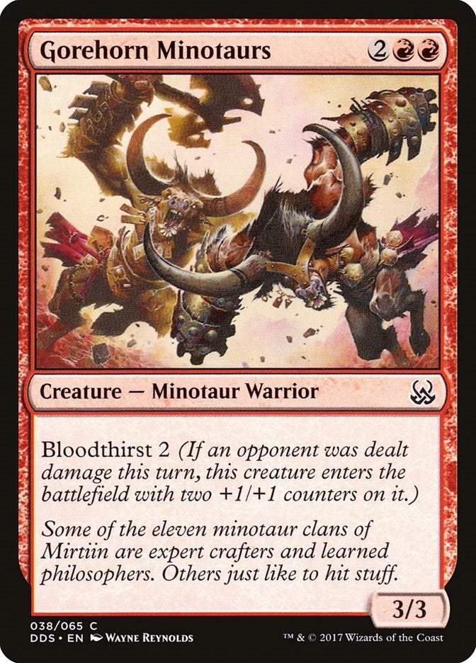 Image for Gorehorn Minotaurs (38) [Duel Decks: Mind vs. Might]