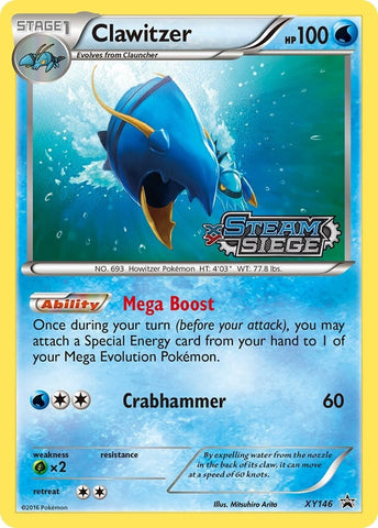Image for Clawitzer (XY Steam Siege Prerelease) (XY146) [XY Promos]