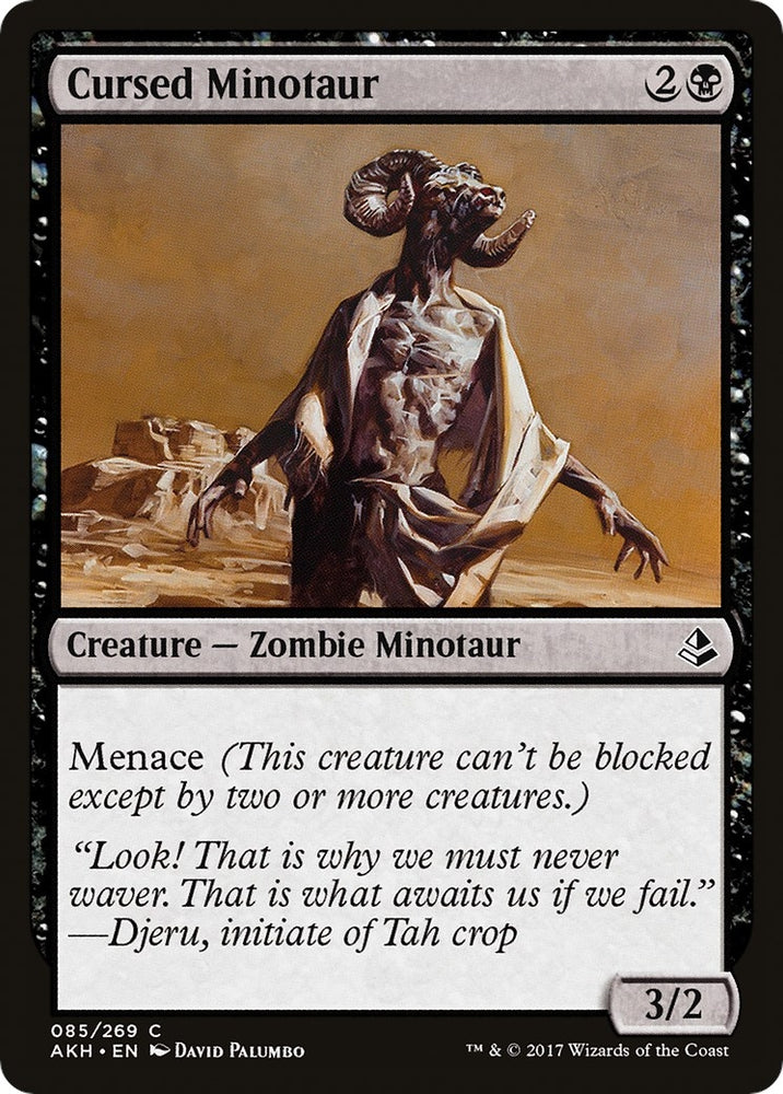 Image for Cursed Minotaur (85) [Amonkhet]