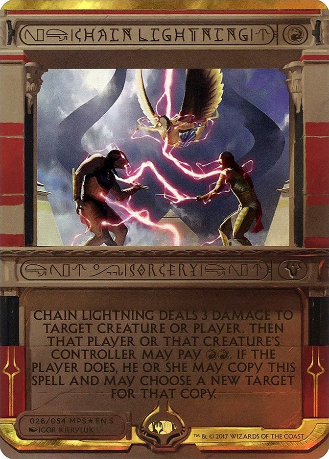 Image for Chain Lightning (26) [Masterpiece Series: Amonkhet Invocations]