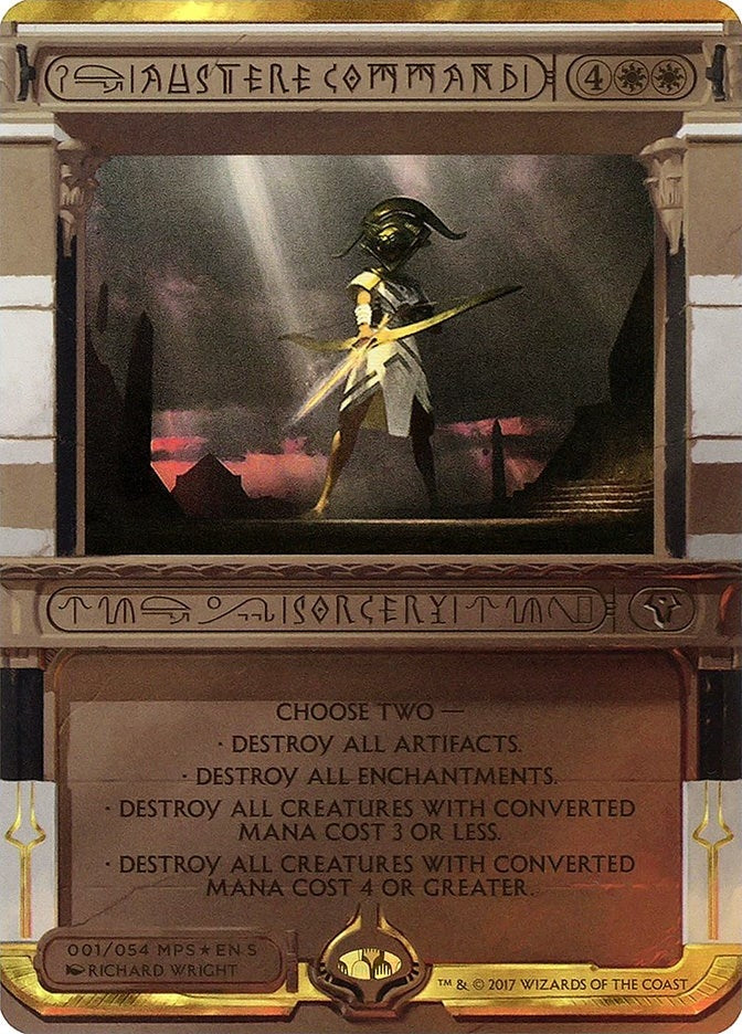 Image for Austere Command (1) [Masterpiece Series: Amonkhet Invocations]