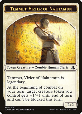 Image for Temmet, Vizier of Naktamun Token (12) [Amonkhet]