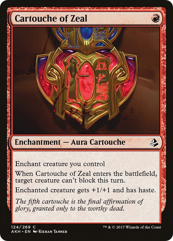 Image for Cartouche of Zeal (124) [Amonkhet]