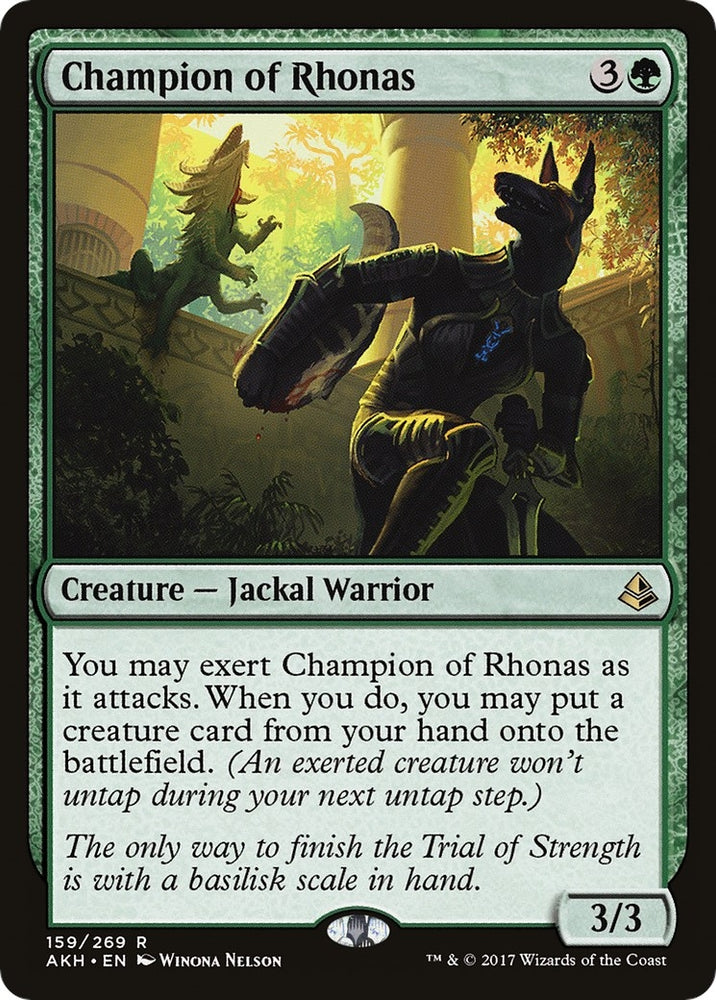 Image for Champion of Rhonas (159) [Amonkhet]
