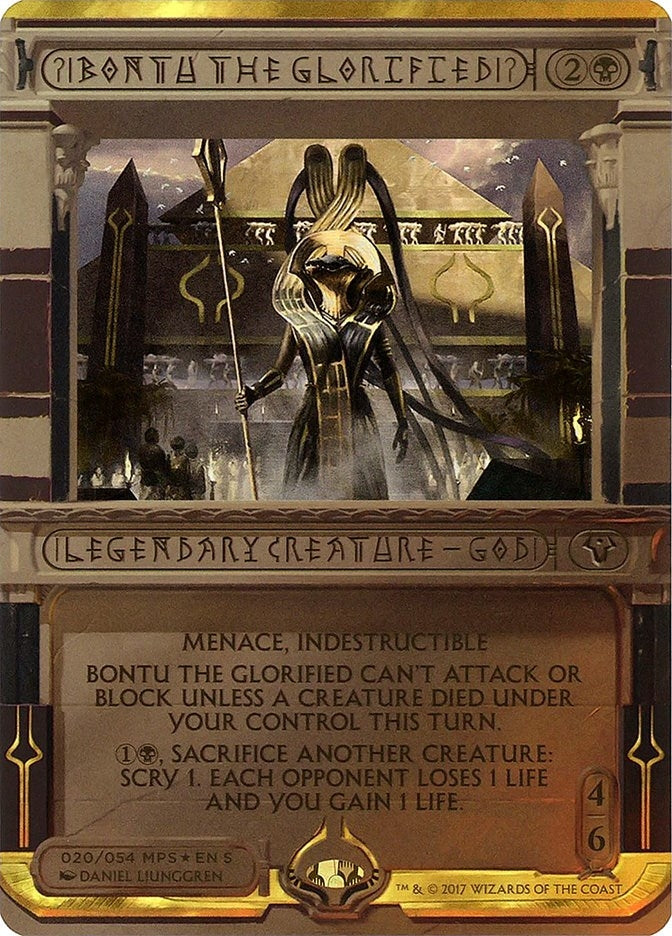Image for Bontu the Glorified (20) [Masterpiece Series: Amonkhet Invocations]