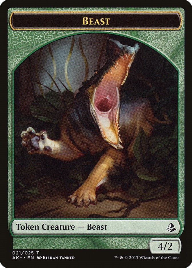 Image for Beast Token (21) [Amonkhet]