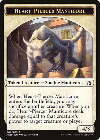 Image for Heart-Piercer Manticore Token (6) [Amonkhet]