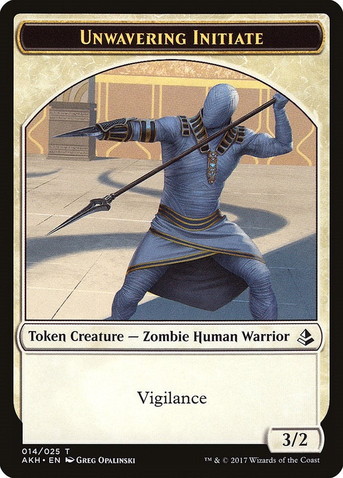 Image for Unwavering Initiate Token (14) [Amonkhet]