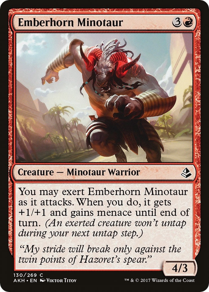 Image for Emberhorn Minotaur (130) [Amonkhet]