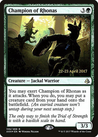 Image for Champion of Rhonas (159) [Prerelease Cards]
