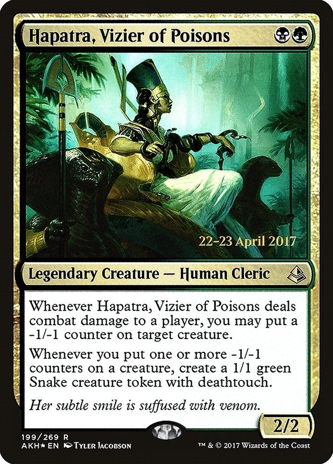 Image for Hapatra, Vizier of Poisons (199) [Prerelease Cards]