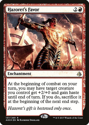 Image for Hazoret's Favor (137) [Prerelease Cards]