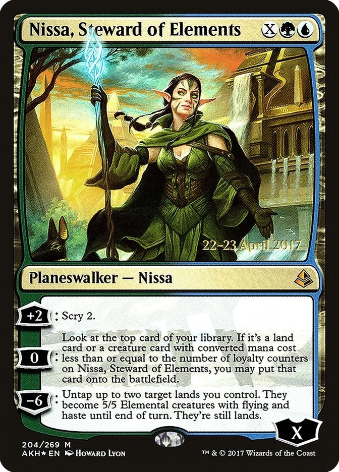 Image for Nissa, Steward of Elements (204) [Prerelease Cards]