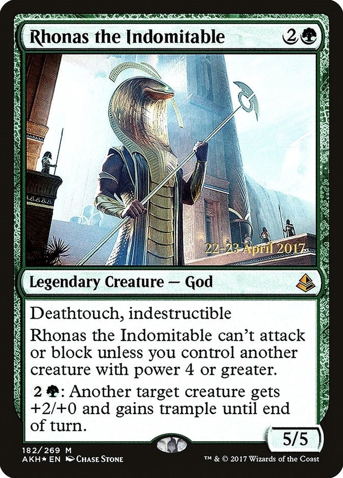 Image for Rhonas the Indomitable (182) [Prerelease Cards]
