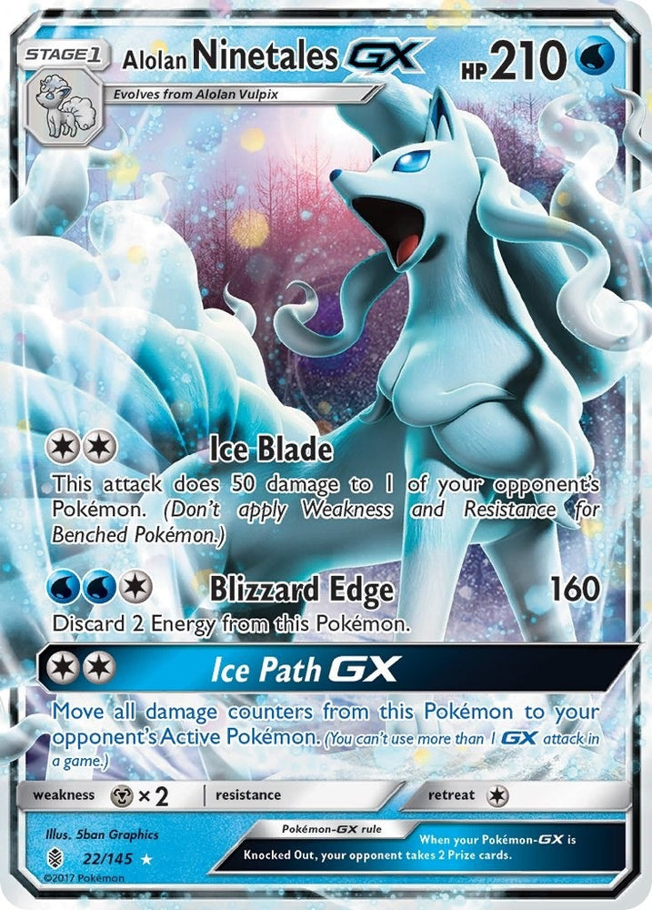 Image for Alolan Ninetales GX (22/145) [SM - Guardians Rising]