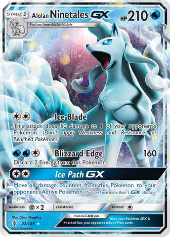 Image for Alolan Ninetales GX (22/145) [SM - Guardians Rising]