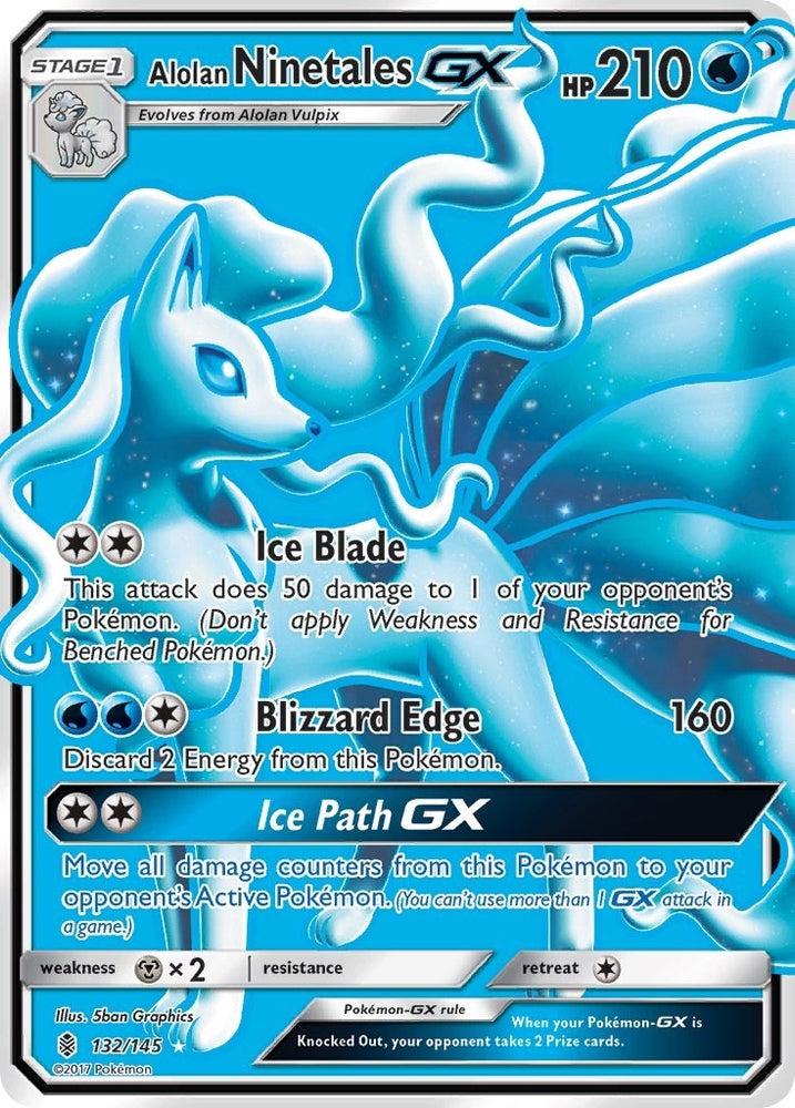 Image for Alolan Ninetales GX (Full Art) (132/145) [SM - Guardians Rising]