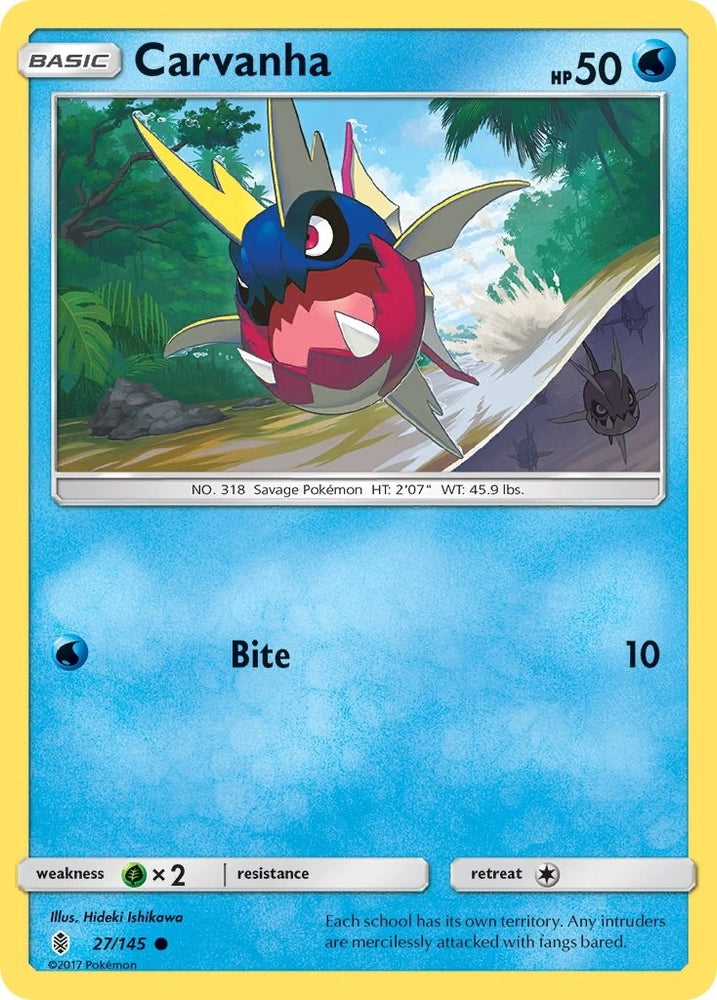 Image for Carvanha (27/145) [SM - Guardians Rising]