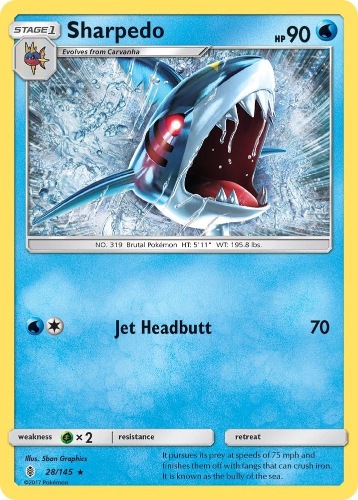 Image for Sharpedo (28/145) [SM - Guardians Rising]