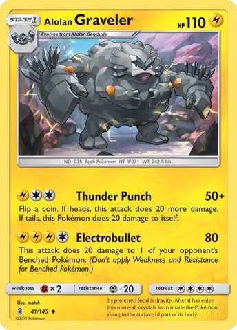 Image for Alolan Graveler (41/145) [SM - Guardians Rising]