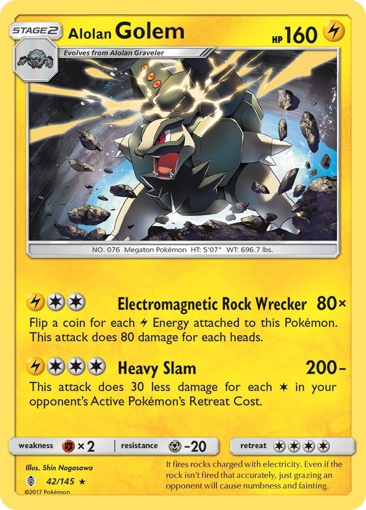 Image for Alolan Golem (42/145) [SM - Guardians Rising]