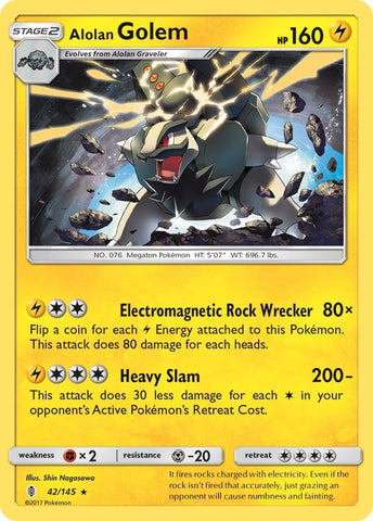 Image for Alolan Golem (42/145) [SM - Guardians Rising]