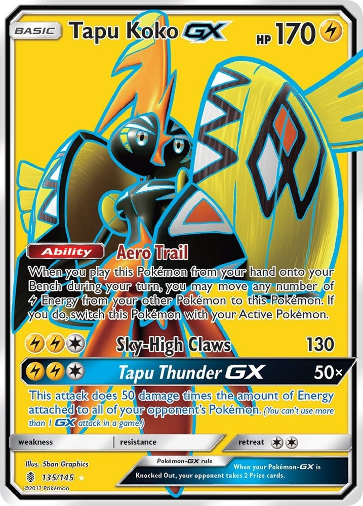 Image for Tapu Koko GX (Full Art) (135/145) [SM - Guardians Rising]