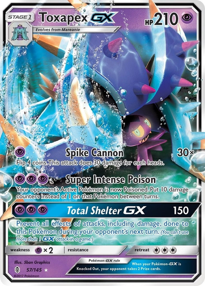 Image for Toxapex GX (57/145) [SM - Guardians Rising]