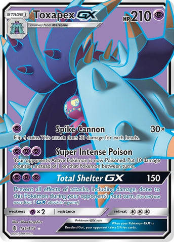 Image for Toxapex GX (Full Art) (136/145) [SM - Guardians Rising]