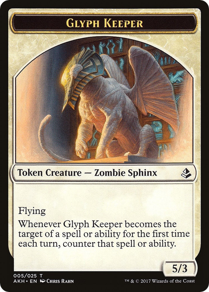 Image for Glyph Keeper // Warrior Double-Sided Token (5 // 17) [Amonkhet]