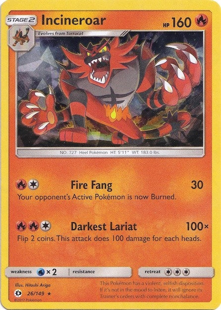 Image for Incineroar (026/149) [Deck Exclusives]