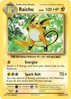 Image for Raichu - 36/108 (XY Evolutions) (036/108) - Pokemon
